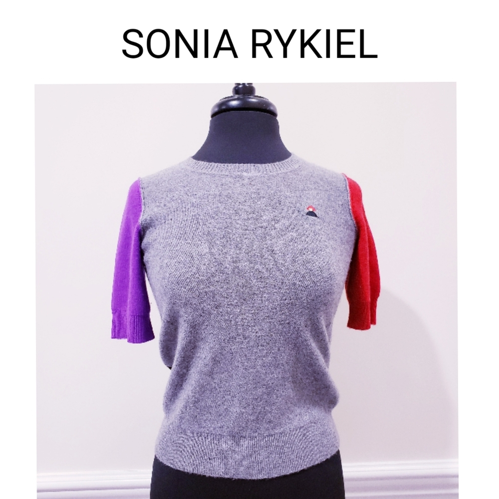 SONIA by Sonia Rykiel Short Sleeve Cashmere Shirt
